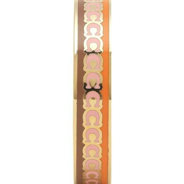 コーチ ピアス アクセサリー フープ ゴールド オレンジマルチ レディース COACH Cb447 UJH 詳細画像