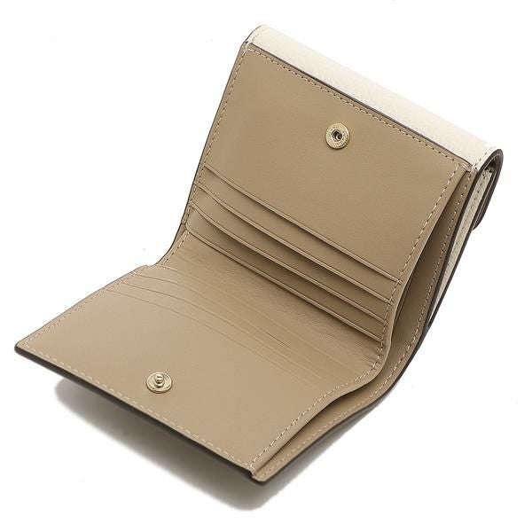 コーチ アウトレット 二つ折り財布 シグネチャー ミニ財布 ベージュ ホワイト レディース COACH C7805 IMDJ8 詳細画像