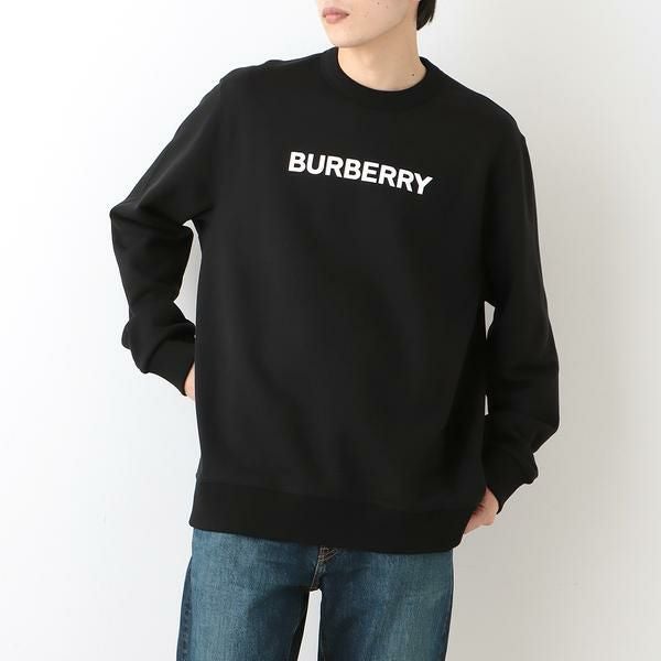 バーバリー スウェットシャツ プルオーバー ブラック メンズ BURBERRY 8055312 A1189 詳細画像