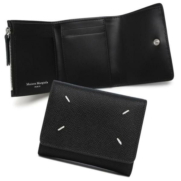 メゾンマルジェラ 三つ折り財布 コンパクトウォレット ブラック メンズ レディース Maison Margiela SA3UI0017 P4745 T8013