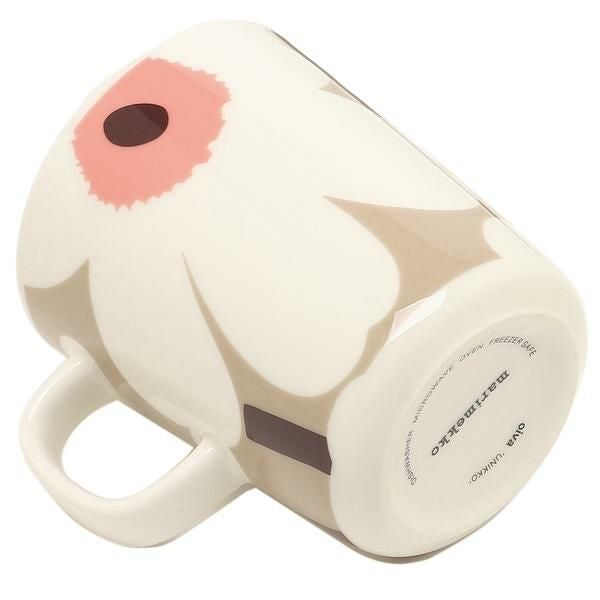 マリメッコ マグカップ ウニッコベージュ ホワイト レディース MARIMEKKO 71830 詳細画像