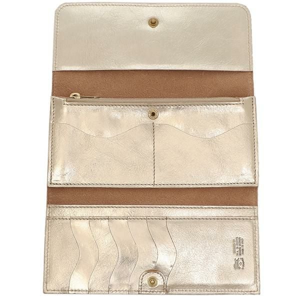 イルビゾンテ 長財布 ゴールド メンズ レディース IL BISONTE SCW009 PV0012 PL101B 詳細画像