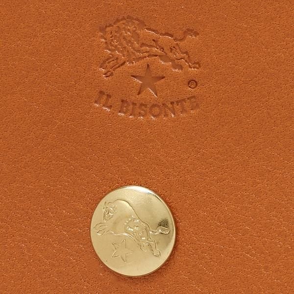 イルビゾンテ 二つ折り財布 ブラウン メンズ レディース IL BISONTE SMW028 PV0005 CA101B 詳細画像