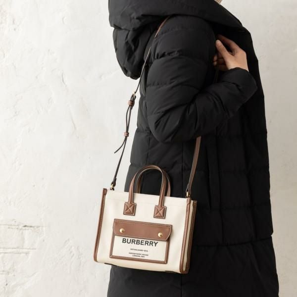 バーバリー トートバッグ ショルダーバッグ ベージュ ブラウン レディース BURBERRY 8044143 A1395