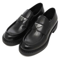 プラダ ローファー 靴 チョコレートブラッシュドレザー ブラック メンズ PRADA 2DE127 055 F0002