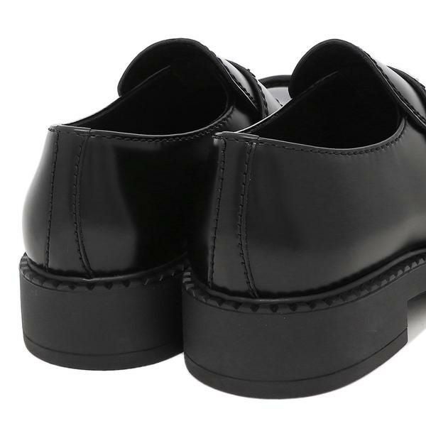 プラダ ローファー 靴 チョコレートブラッシュドレザー ブラック メンズ PRADA 2DE127 055 F0002 詳細画像