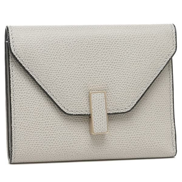 ヴァレクストラ 三つ折り財布 イジィデ ミニ財布 グレー レディース Valextra SGES0005028LOCPS99 GC