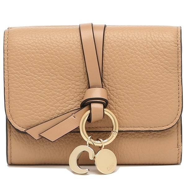 クロエ 三つ折り財布 アルファベット ミニ財布 ブラウン レディース CHLOE CHC21WP945F57 26X 詳細画像
