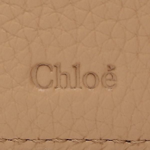 クロエ 三つ折り財布 アルファベット ミニ財布 ブラウン レディース CHLOE CHC21WP945F57 26X 詳細画像