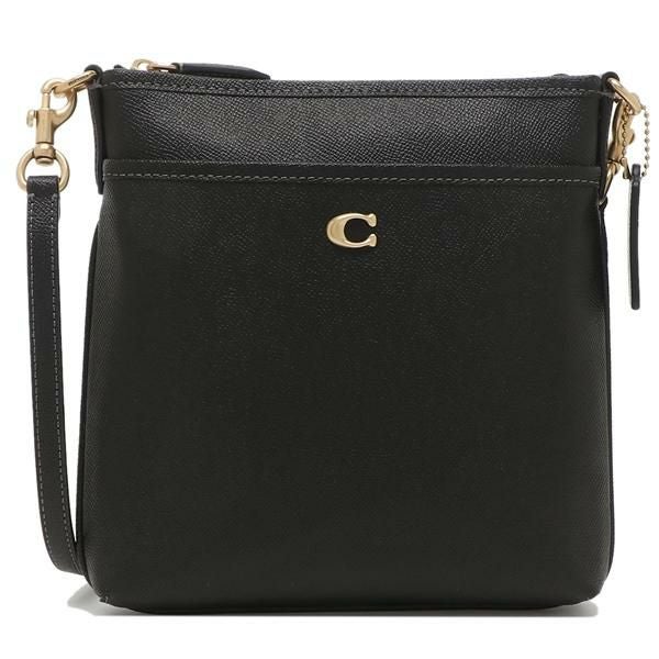 COACH レザーミニ ボディバッグ 黒　美品 コーチ COACH ウエストバッグ・ボディバッグ ぺブルドレザー エリアス