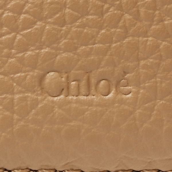 クロエ 三つ折り財布 アルファベット ミニ財布 ベージュ レディース CHLOE CHC21WP946 F57 26X 詳細画像