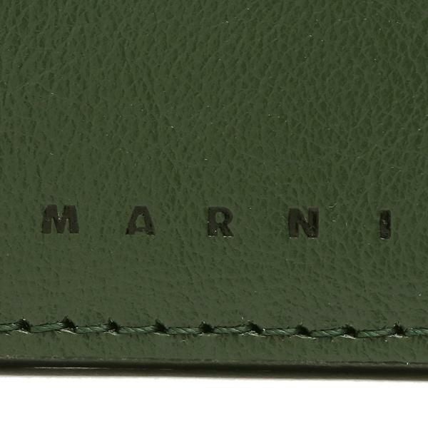 マルニ カードケース フラグメントケース コインケース ホワイト グリーン メンズ MARNI PFMI0053U0 P2644 Z591N 詳細画像