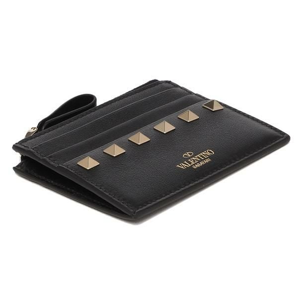 ヴァレンティノ コインケース カードケース コインパース ロックスタッズ ブラック レディース VALENTINO GARAVANI 1W0P0T35 BOL 0NO 詳細画像