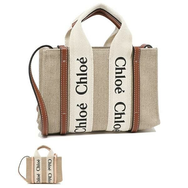 クロエ トートバッグ ショルダーバッグ ウッディ 2WAY ミニバッグ レディース CHLOE CHC22AP237I26
