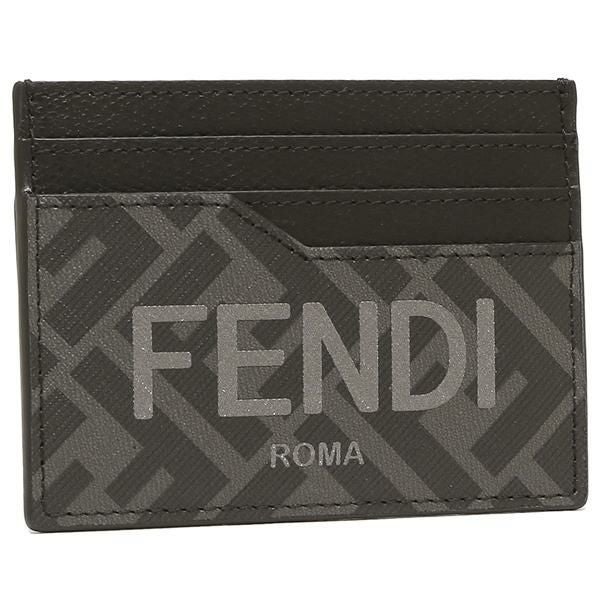 フェンディ カードケース ロゴ ブラック メンズ FENDI 7M0333 AJJ5