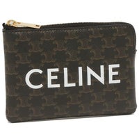 セリーヌ カードケース フラグメントケース トリオンフキャンバス ロゴ コインケース ブラック レディース CELINE 10C662CA2 38NO