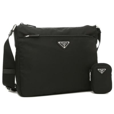 プラダ ショルダーバッグ ヴェラ リナイロン トライアングルロゴ ブラック レディース PRADA 1BC421 RV44 D1M F0002