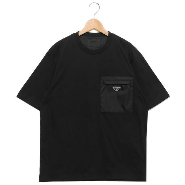 プラダ Tシャツ トップス リナイロン トライアングルロゴ ブラック