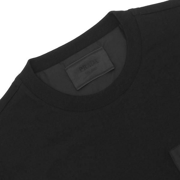 プラダ Tシャツ トップス リナイロン トライアングルロゴ ブラック
