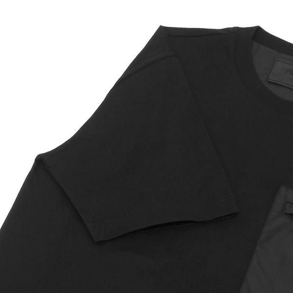 プラダ Tシャツ トップス リナイロン トライアングルロゴ ブラック