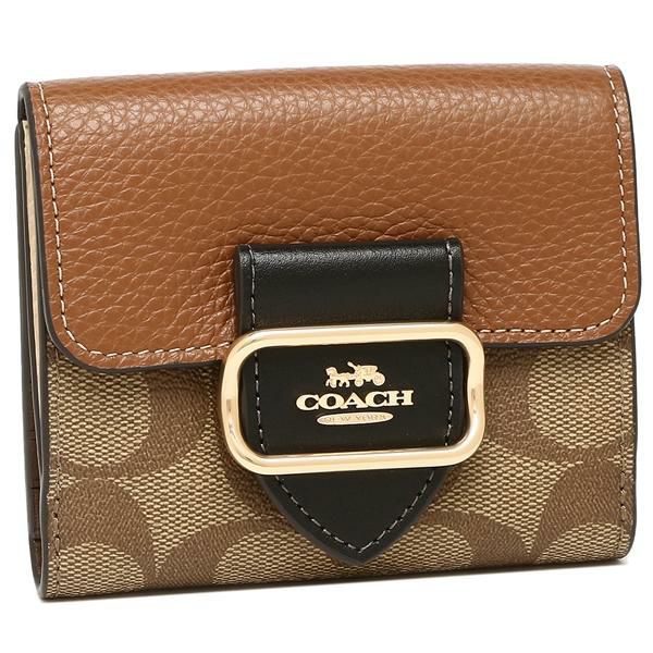 COACH財布 コーチ アウトレット 二つ折り財布 シグネチャー ミニ財布 ブルー