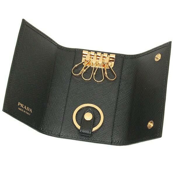 プラダ キーケース サフィアーノ トライアングルロゴ レディース PRADA