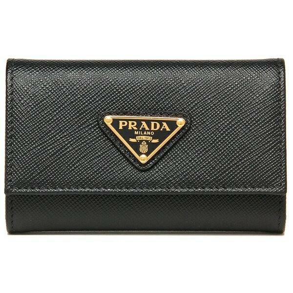 プラダ キーケース サフィアーノ トライアングルロゴ レディース PRADA