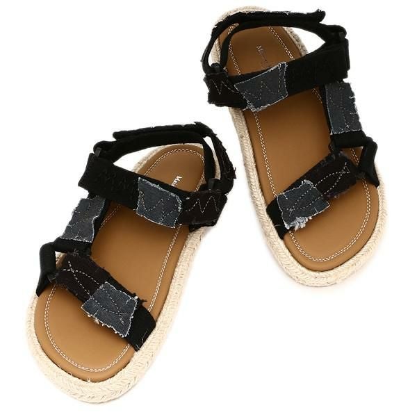 マルジェラ フラットサンダル 38 レディース メゾンマルジェラ サンダル ブラック レディース Maison Margiela