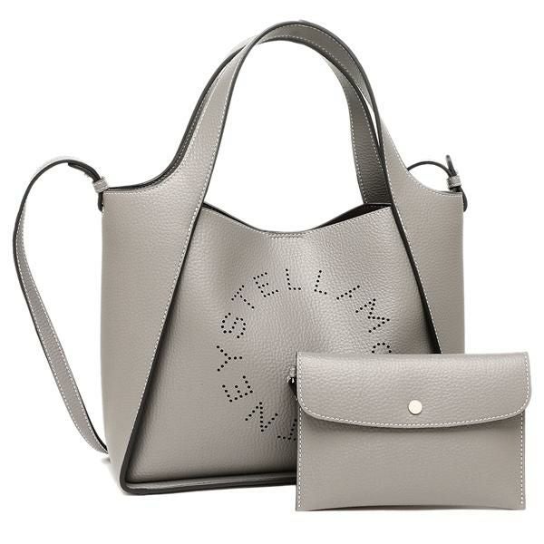【STELLA McCARTNEY】ステラマッカートニー ファラベラ タイニートートバッグ グレー スエード×ラインストーン /br3930tg Women LIGHT GREY Falabella Tiny Tote Bag | Stella McCartney JP