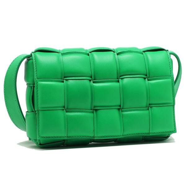 【最終値下げ】Bottega Veneta ボッテガ ボディバッグ グリーン ボッテガヴェネタ ショルダーバッグ カセット グリーン レディース