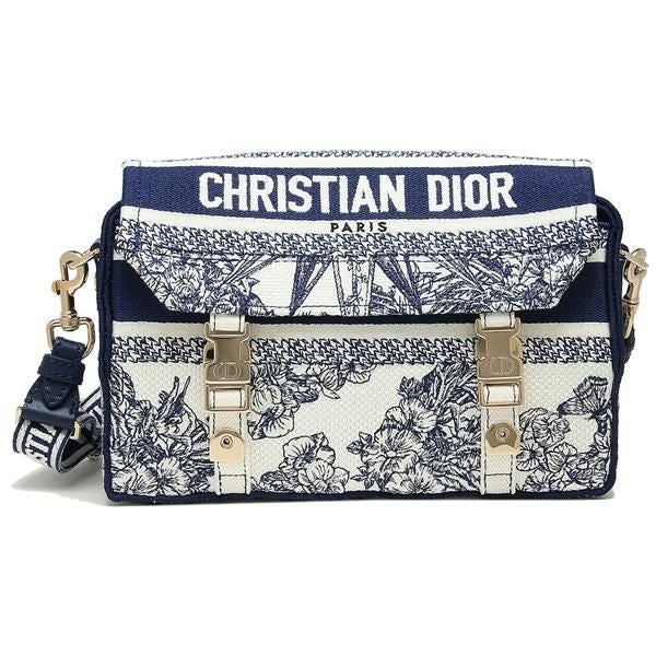 Christian Dior斜めがけバッグ クリスチャンディオール ショルダーバッグ ミニバッグ ブルー マルチ