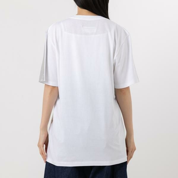 エムエムシックス メゾンマルジェラ Tシャツ シルバー ホワイト