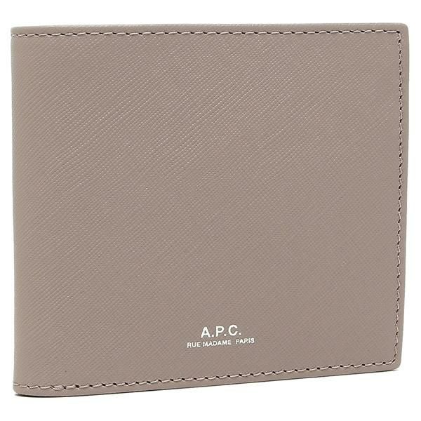 アーペーセー 二つ折り財布 グレー メンズ APC H63340 PXBJQ LAK | AXES