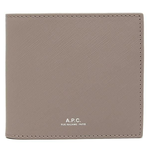 アーペーセー 二つ折り財布 グレー メンズ APC H63340 PXBJQ LAK | AXES