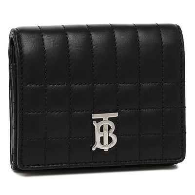 バーバリー 三つ折り財布 ローラ コンパクト財布 ブラック レディース 