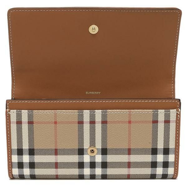 バーバリー 長財布（かぶせ蓋） ベージュ レディース BURBERRY 8070414