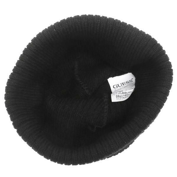 ゲス 帽子 GUESS AI4A8858DS BLK アクリル100％ ニット帽 BLACK 黒 | AXES