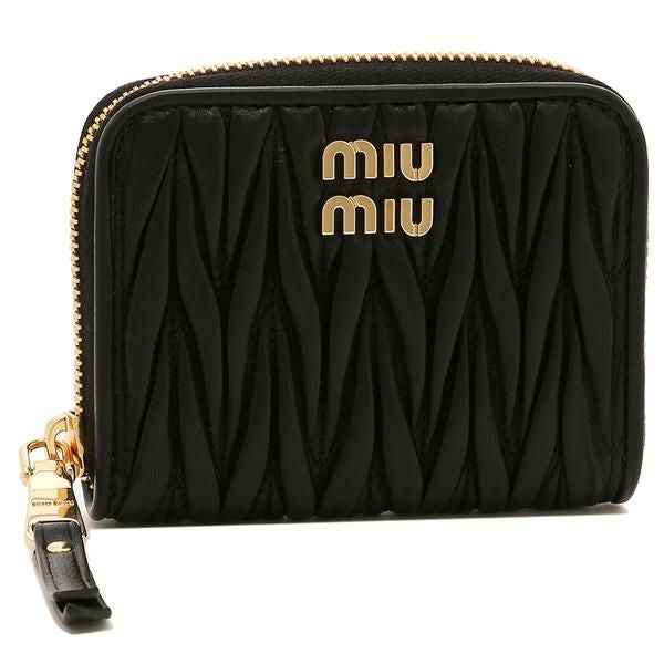 ミュウミュウ 二つ折り財布 マテラッセ ミニ財布 レディース MIU MIU