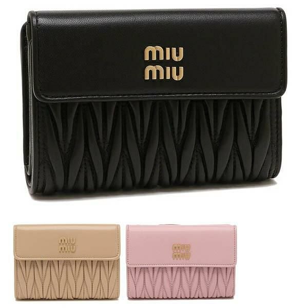 ミュウミュウ 二つ折り財布 マテラッセ レディース MIU MIU 5ML225