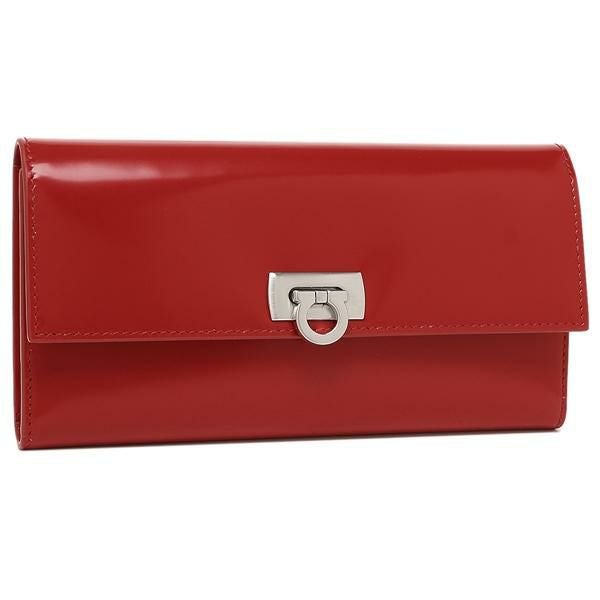 フェラガモ 長財布 ワンダ レッド レディース Salvatore Ferragamo