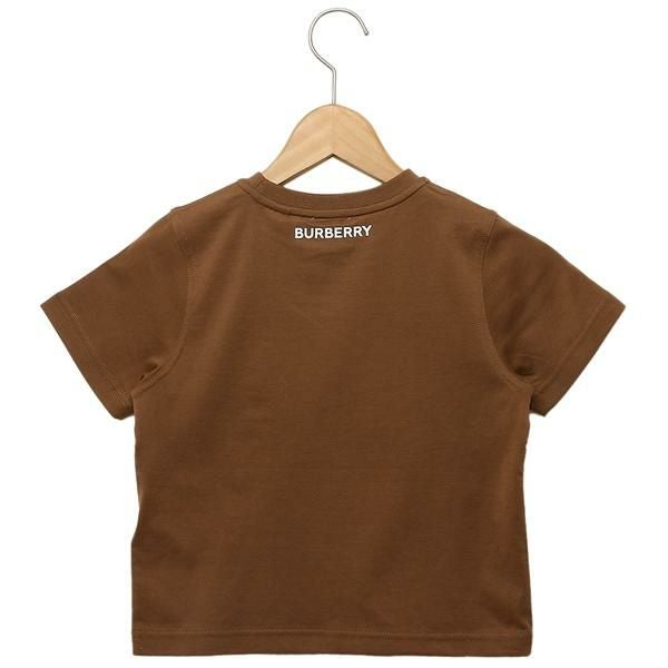 バーバリー 子供服 Tシャツ トップス 半袖カットソー ブラウン キッズ