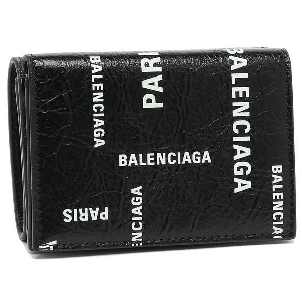 バレンシアガ 3つ折り財布美品  594312 黒 BALENCIAGA（バレンシアガ） 三つ折り財布 594312 1IZI3 レディース