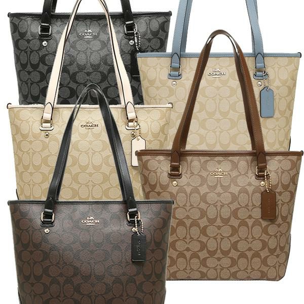コーチ バッグ COACH F58294 シグネチャー ジップトップ トートバッグ