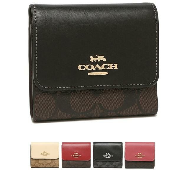 68 美品 COACH コーチ 2つ折り財布 コーチ COACH 二つ折り財布 （ブラック） -waja bazar - 海外