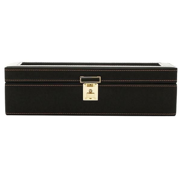 時計収納ケース 時計ボックス 5本用 ブラック 詳細画像