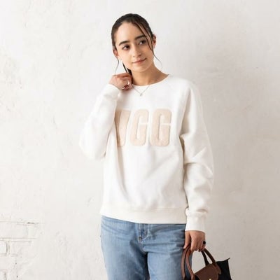 アグ スウェット マドリン ファジー ホワイト ベージュ レディース UGG 
