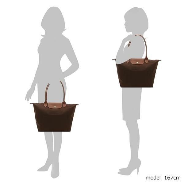 ロンシャン トートバッグ プリアージュ Lサイズ ブラウン レディース