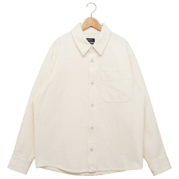 アーペーセー シャツ ブラウス オーバーシャツ ホワイト メンズ APC