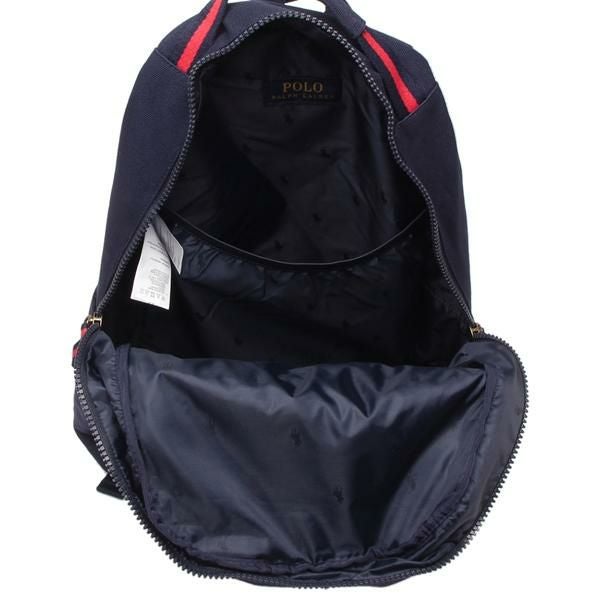 りん　ラルフ・ローレン リュック　ネイビー×レッド POLO RALPH LAUREN BANNER STRIPE II BACKPACK MEDIUM ポロ ラルフ