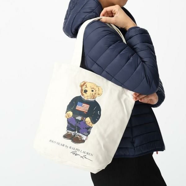 ポロラルフローレン トートバッグ ベージュ レディース POLO RALPH